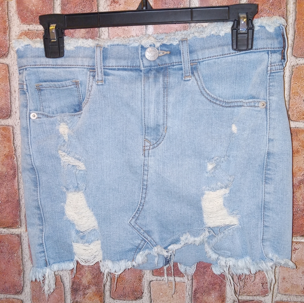 Express denim skirt * Wear pics for reference *